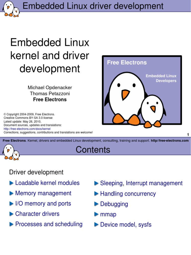 FREE-ELECTRONS-embedded Linux Kernel and Drivers | PDF | Scheduling ...