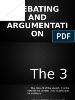 Debating and Argumentation