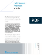 Educational Note: Measuring With Modern Spectrum Analyzers