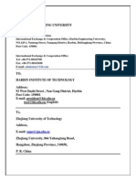 Addresses of Chinese Universities