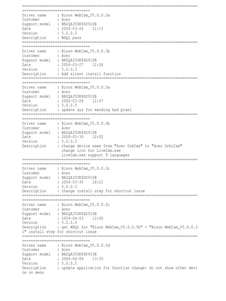 Bison webcam driver windows 10 64-bit