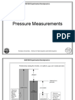 Pressure Measurements: AAE 520 Experimental Aerodynamics