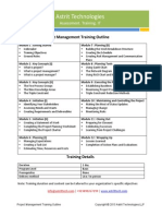 Project Management Training Curriculum