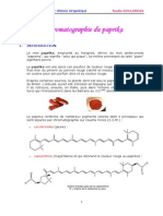 Chromatographie Du Paprika