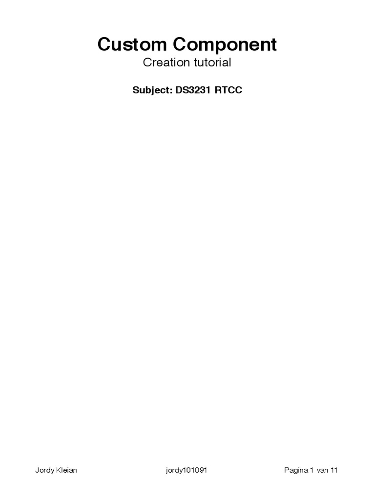 Flowcode Component Creating Tutorial DS3231 | Parameter (Computer  Programming) | Software