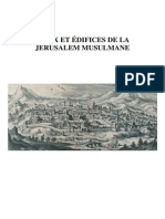 Lieux Et Édifices de La Jérusalem Musulmane PDF