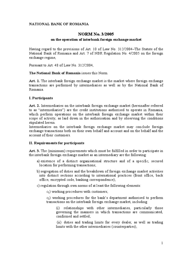 bnr-norm-no-3-2005-pdf-foreign-exchange-market-exchange-rate
