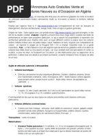 Download Nouveau site dAnnonces Vehicules Auto Algrie Gratuites Vente et Location de Voitures Neuves ou dOccasion toutes carrosseries en Algrie by semetic SN2534973 doc pdf