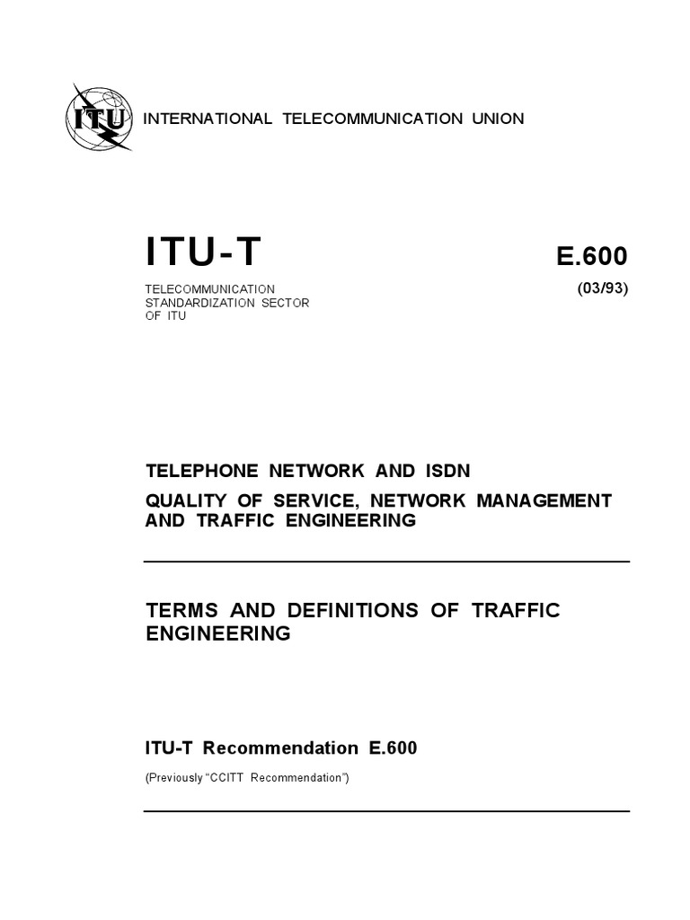 Itu T E.600 | PDF