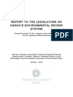 Kim, Antolini & Rappa, Report To The Legislature On Hawaii's Environmental Review System (2010)