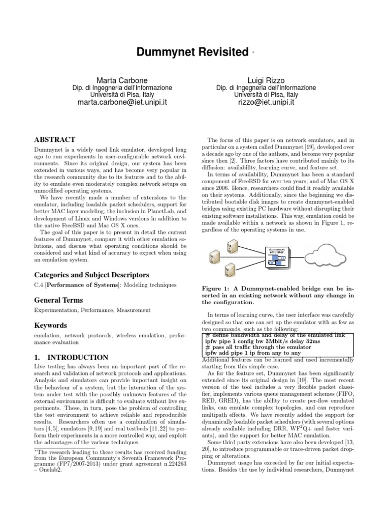 Dummy Net Network Topology Scheduling
