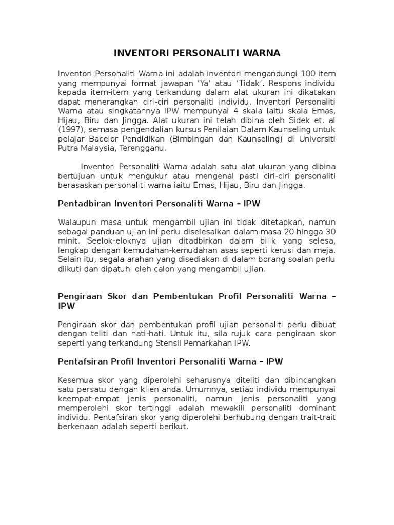 Interpretasi Ipw Pdf