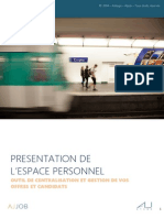 Présentation de L'espace Personnel - AJjob AJstage