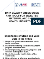 5 - Revised - Self-Assessment Tool For Selected MNCHN Indicators - August14,2014