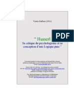 [Delbos] Husserl Sa Critique Du Psychologisme Et s