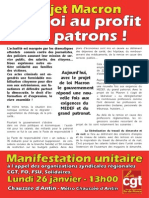 fit  Une loi au profit  des patrons ! des patrons ! Lundi 26 janvier - 13h00 Lundi 26 janvier - 13h00