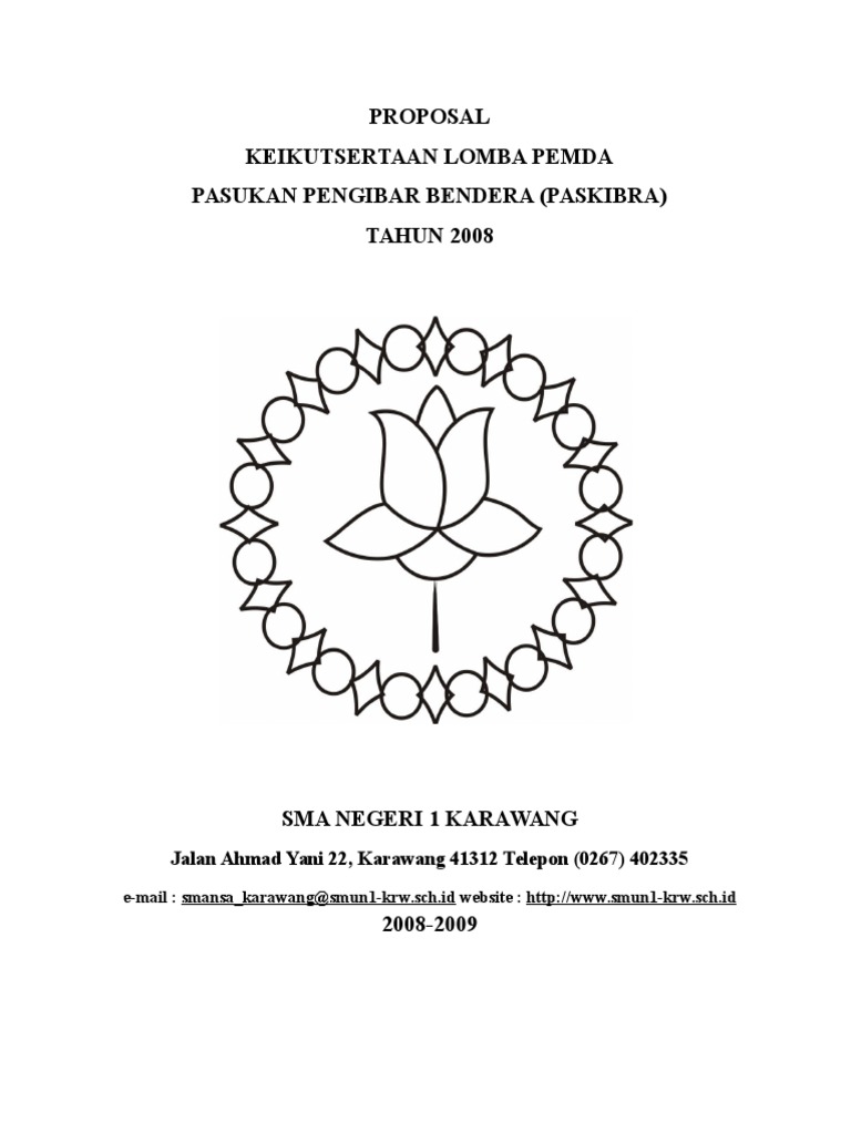 Contoh Proposal Lomba Paskibra