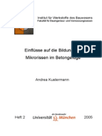 Einflüsse Auf Die Bildung Von Mikrorissen Im Betongefüge PDF