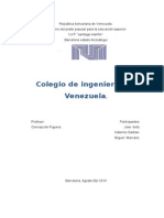 Colegio de Ing. de Venezuela Informe