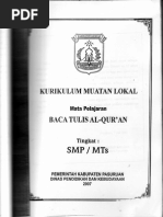 Kurikulum BTQ SMP & SMA/SMK Kabupaten Pasuruan