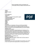 Áreas Laborales Para El Desarrollarse El Ingeniero Civil