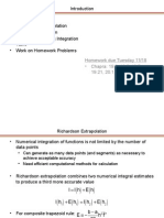 Outline - Richardson Extrapolation - Romberg Integration - Complete Romberg Integration - Work On Homework Problems