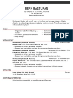 BERK BASTURAN Resume 1 PDF