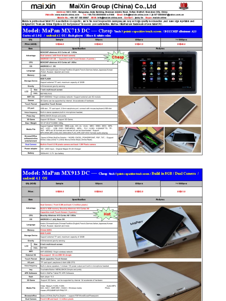 Affordable Tablets for Resellers | PDF | Tablet Computer | Usb