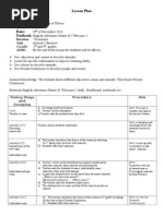 Plan de Lectie Clasa A 2-A + A 4-A