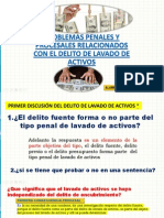 Problemas Penales y Procesales Relacionados Con El Delito de Lavado de Activos