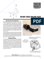 Rotary Table Tooling Plate P/N 3725 for Sherline 4