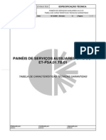 ET-PSA.01.TB.01 - Tabela - Painel de Serviços Auxiliares CA e CC (Rev.00)