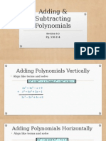 Adding Polynomials 6 3
