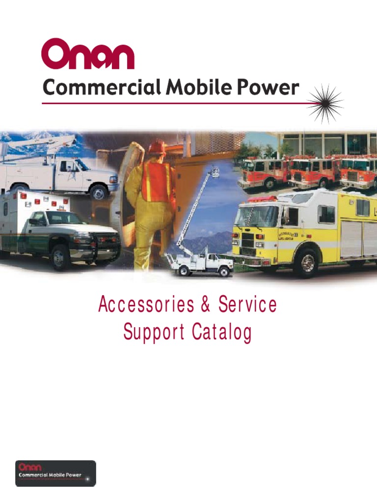 Onan Accessories & Service Support Catalog | PDF | Mains