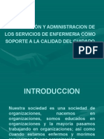 Administracion de Los Servicios de Enfermeria