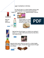 Sugar Contents in Drinks