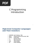 Unit 1 Introduction To C Final