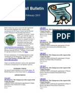 The Calvin Ball Bulletin February 2015 Legislation Edition