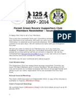 FGR Supporters Club Newsletter 1