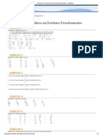 Exercices Sur Les Nombres en Écriture Fractionnaire - Cinquième PDF
