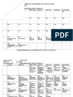 01cronograma de Actividades Del Mes de Julio