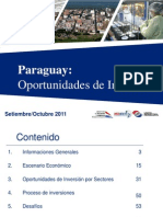 Paraguay Oportunidades de Inversion Set-Oct 2011[ESP]