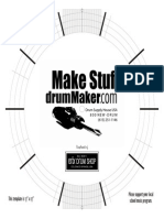 Percussion - 17x17 Drum Layout Template