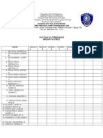 Ojt Daily Attendance Group Foxtrot: Taguig City Police Station IDMS-Vehicular Traffic Investigation Unit