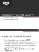 Computer / Internet Security: West Haven Public Library