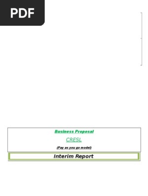 Business Proposal for Solar Energy Solution Business Plan Report