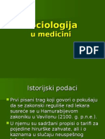 Sociologija U Medicini