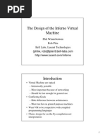 The Design of The Inferno Virtual Machine: Phil Winterbottom Rob Pike Bell Labs, Lucent Technologies