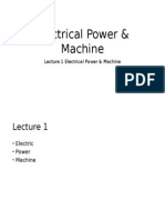 Electric Power & Machine Lecture 1