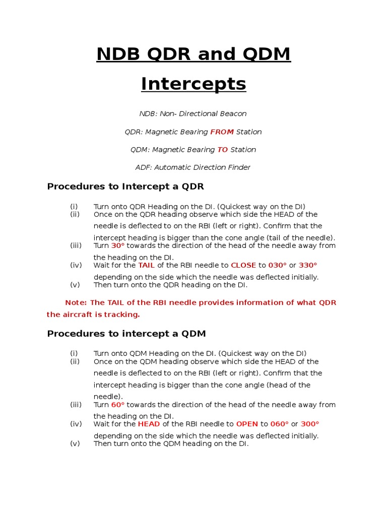 QDR and QDM Interception Procedures | PDF | Wireless | Physics